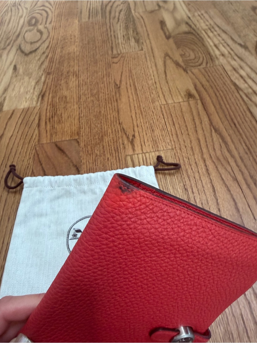 Hermes Red Dogon Duo Wallet - Picture 3 of 9